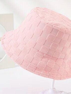 ASOS Pink Textured Bucket Hat